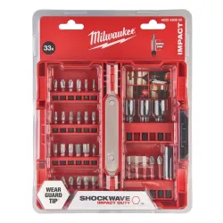 Milwaukee Shockwave Impact Duty Bit Seti (33 adet) + HSS Metal Zemin Kalaylı Matkaplar (10 adet)