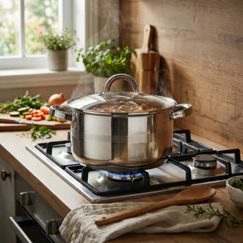 Garnek ze stali nierdzewnej z pokrywką TADAR ROGER 4 l