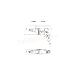 Wkrętarka do suchej zabudowy Metabo SE 2500