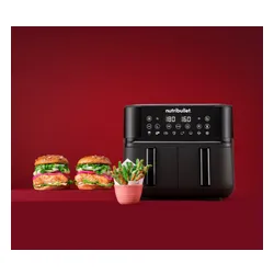 Air Fryer Frytkownica beztłuszczowa NUTRIBULLET Twin Drawer NBA081B 8l z podwójnym koszem