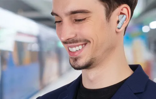 Słuchawki bezprzewodowe Earfun Air2 Dokanałowe Bluetooth 5.3 Biały