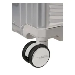 Walizka średnia American Tourister Soundbox Alu - silver
