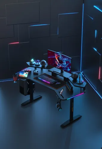 Biurko Anda Seat Shadow Warrior 160cm Czarny