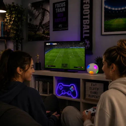 Głośnik Bluetooth Musicmate MM-SB40-W FootballWave LED 5W Biały