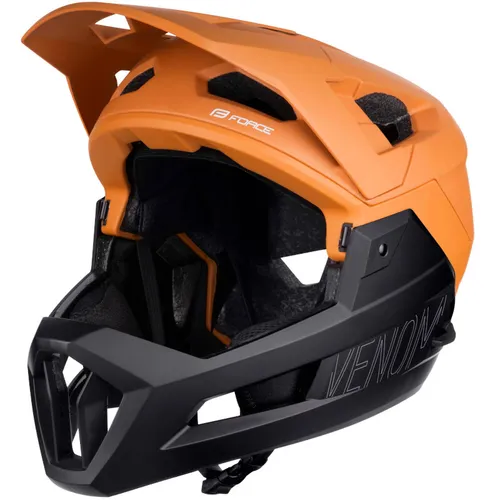 Kask rowerowy dla dorosłych full face Force Venom z odpinaną szczęką