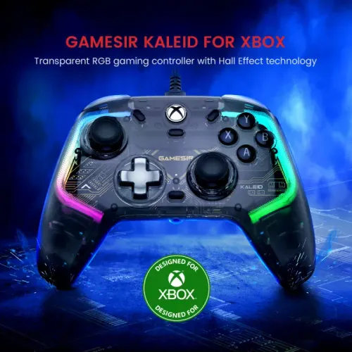 Геймпад GameSir HRG7113 Kaleid Wired Pad для ПК Xbox Прозрачный черный