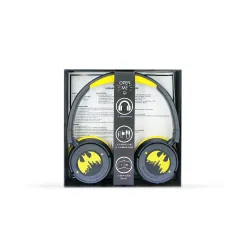 Słuchawki bezprzewodowe z mikrofonem OTL Technologies Batman Gotham City Kids Wireless Dla Dzieci Nauszne Czarno-żółty