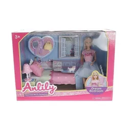 Lalka 29cm z sypialnią