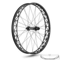Koło tylne DT Swiss BR 2250 Classic Fatbike 26" Disc Center Lock