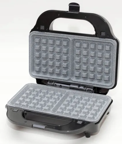 Opiekacz 3 w 1 Gofrownica Toster, Grill, Berlinger MAX2100W, marmurkowe płytki