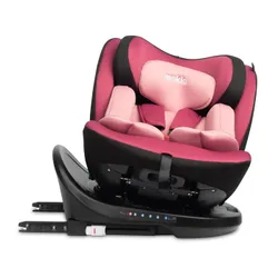 Автокресло Caretero Mokki I-Size, 40-150 cm, 0-36 kg, черно-розовый