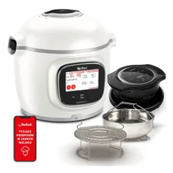 Multicooker TEFAL Cook4me Touch Pro CY94X1F1 (Wi-Fi) z pokrywą do zapiekania Extra Crisp dającą funkcjonalność AirFryera