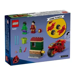 LEGO Super Heroes 76287 Iron Man z motocyklem i Hulk