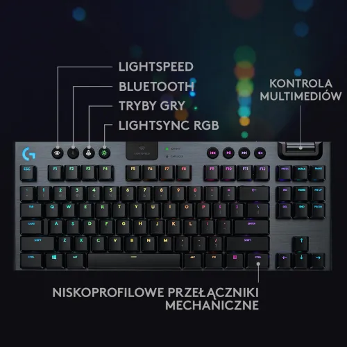 Logitech Klawiatura G915 TKL RGB Mechanical Linear 