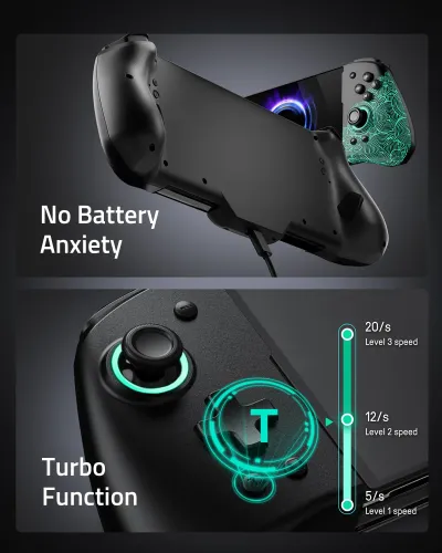Kontroler FUNLAB Luminpad Gripcon Switch Zonai Black do Nintendo Switch