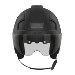 Kask rowerowy LAZER Nova KinetiCore Czarny Miejski z lampką (rozmiar M)