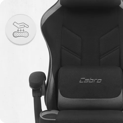 Fotel CABRO C504 Czarno-szary
