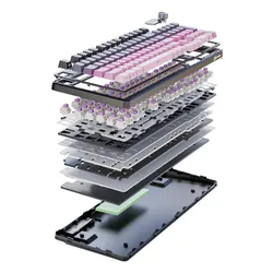 Klawiatura ATTACK SHARK X98 Pro Czarno-fioletowy