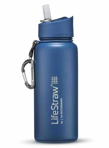 Bidon / butelka termiczna filtrująca LifeStraw Go 700 ml - harbor blue