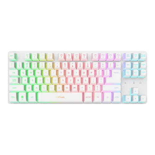 Klawiatura membranowa Trust GXT 831W Thado Biały