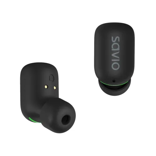 Słuchawki bezprzewodowe Savio TWS-09 Dokanałowe Bluetooth 5.1 Czarny