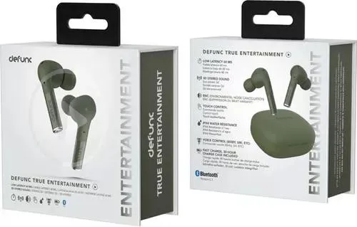 Беспроводные наушники DEFUNC True Entertainment Intokanal Bluetooth 5.2 Green