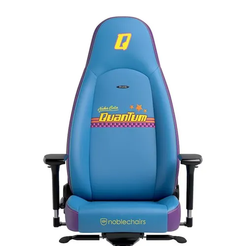 Fotel Noblechairs ICON Nuka-Cola Quantum Edition Gamingowy do 150kg Skóra ECO Niebiesko-fioletowy