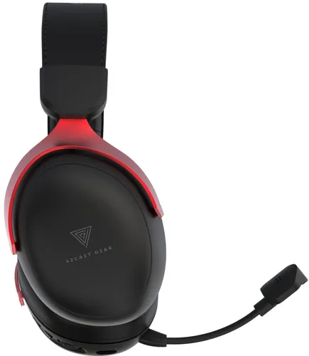 Słuchawki SECRET GEAR SX1 Bezprzewodowe, Nauszne, Dźwięk przestrzenny Czarno-czerwony