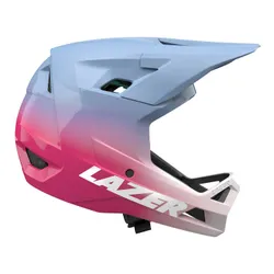 Kask rowerowy LAZER Chase KinetiCore Niebiesko-różowy Full Face (rozmiar XS)