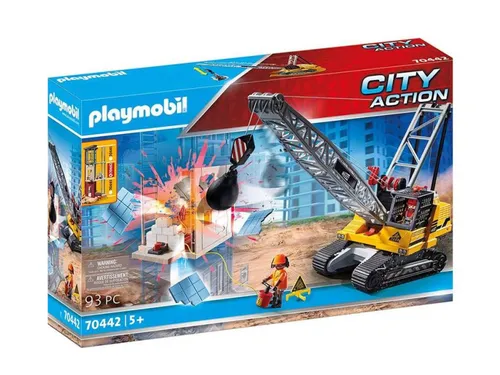 PLAYMOBIL 70442 Yapı parçasına sahip halatlı ekskavatör