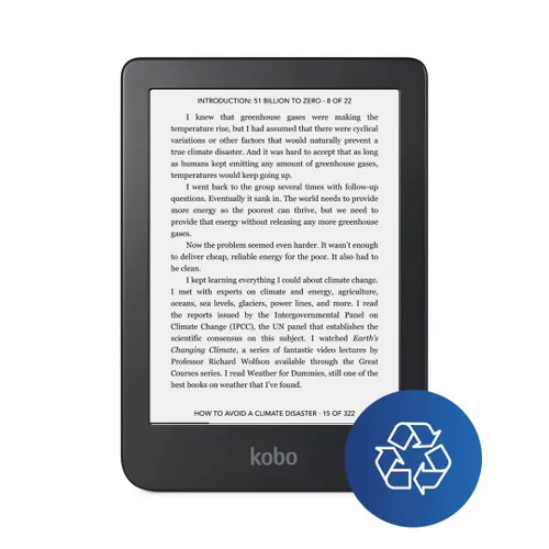 Czytnik E-booków Kobo Clara 2E - 6" - 16GB - WiFi - Bluetooth - czarno-niebieski