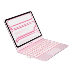 Etui na iPad Pro 11 cali TYPECASE Flexbook Touch Jasnoróżowy Klawiatura