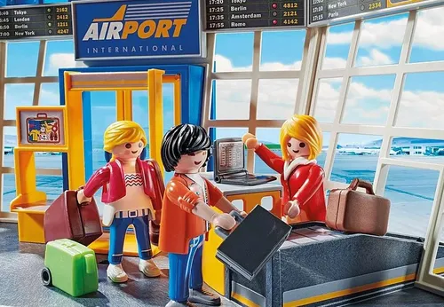 Playmobil Zestaw z figurkami City Action 71153 Lotnisko z samolotem