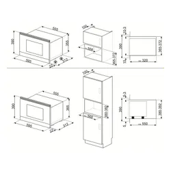 Kuchenka mikrofalowa Smeg MP422X1 Grill