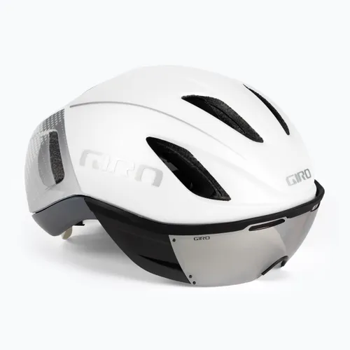 Kask rowerowy Giro Vanquish Integrated Mips matte white/silver/vivid road onyx