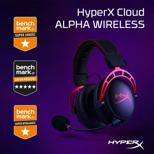 HyperX Cloud Alpha Kablosuz Kırmızı Kulaklıklar (4P5D4AA)