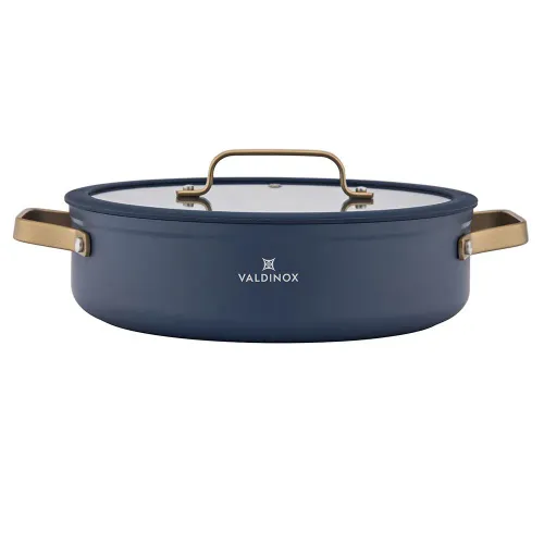 Garnek aluminiowy ceramiczny niski z pokrywką VALDINOX GIOVANNI 3,5 l