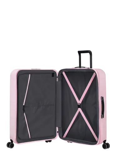 American Tourister'ın Büyük Genişletilmiş bavulu Novastream-soft pink