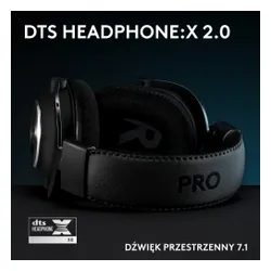 Słuchawki LOGITECH Pro X SE Nauszne, Dźwięk przestrzenny