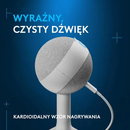 Mikrofon Logitech Yeti Orb Przewodowy Pojemnościowy Biały