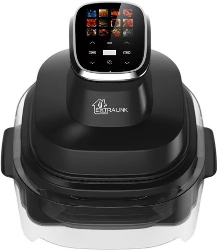 Air Fryer Frytkownica beztłuszczowa EXTRALINK Home Glass SJ-400G 4l ze szklanym pojemnikiem