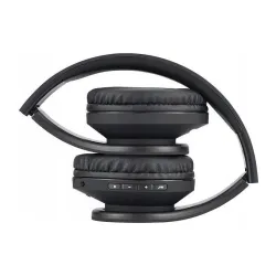 Słuchawki PowerLocus P2 bezprzewodowe Bluetooth/microSD/radio FM czarne