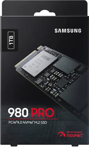 1 ТБ Внутренний SSD диск Samsung 980 PRO M.2 PCI-E 4.0 (MZ-V8P1T0BW)