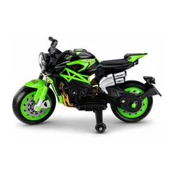 Motor Na Akumulator Dla Dziecka Xw-07 Podświetlane Koła LED Eva Skóra Radio