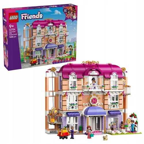 LEGO Friends 42704 Grand Hotel w mieście Heartlake, zestaw klocków 9+