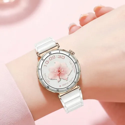Smartwatch LUNA Bianca Ceramic Złoty