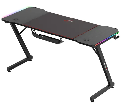 Biurko gamingowe HUZARO Hero 3.3 RGB Czarny