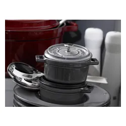 Mini garnek żeliwny okrągły STAUB MINI COCOTTE 250 ML Grafitowy