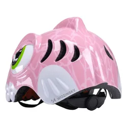 Kask rowerowy WOZINSKY Dinozaur HT-62R Różowy dla Dzieci (rozmiar S)