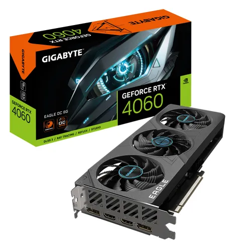 Karta graficzna Gigabyte GeForce RTX 4060 4060 EAGLE OC 8GB GDDR6 128bit DLSS